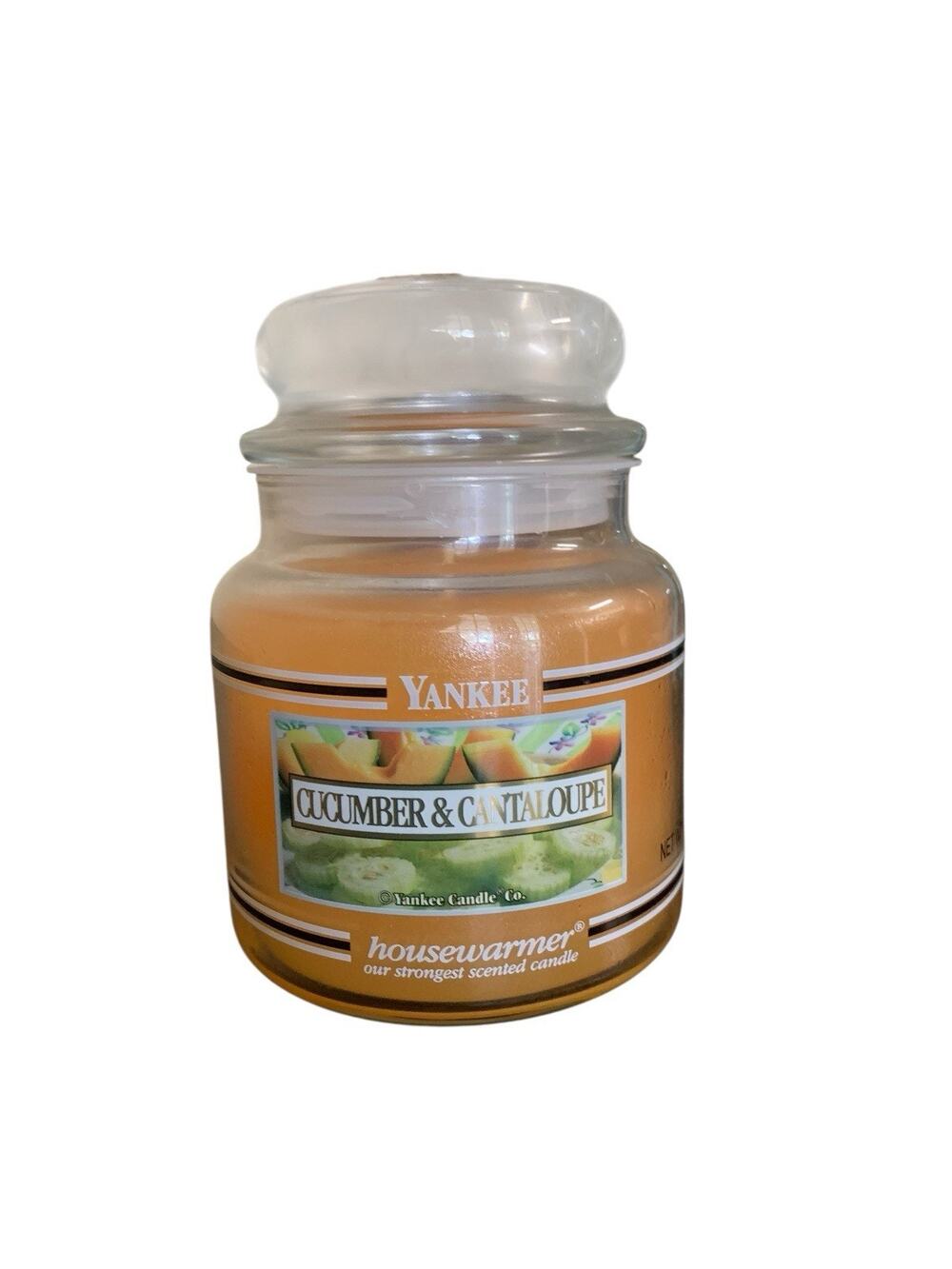 Yankee Candle Cucumber Cantaloupe‎ Housewarmer 14.5 oz Jar retired, New unused.